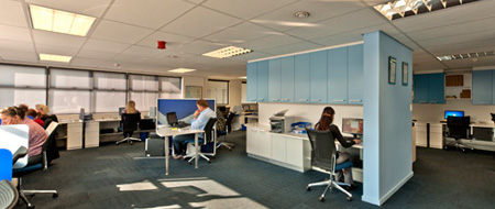 Our telesales office geared for the best service.